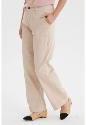 Imagen 2 del producto Jeans Mujer Clásico Calce Recto Beige Claro