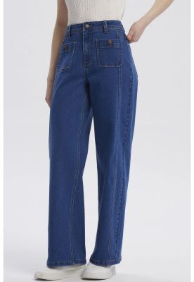 Imagen 2 del producto Jeans Mujer Calce Recto Azul Oscuro - ll