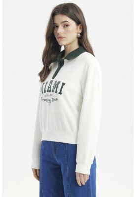 Imagen 2 del producto Polerón Mujer Slim Crudo - ll