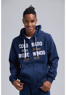 Polerón Hombre Full Zipper Azul l