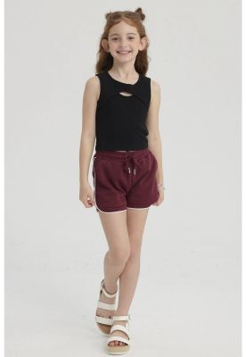 Imagen 2 del producto Polera Niña Rib Cut Out Negro