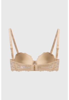 Imagen 2 del producto Sostén Mujer Strappless Encaje Beige