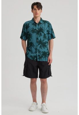 Imagen 2 del producto Camisa Hombre Full Print Verde Oscuro