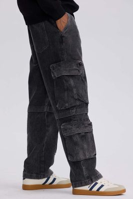 Imagen 2 del producto Jeans Hombre Doble Cargo Gris