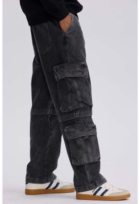 Imagen 2 del producto Jeans Hombre Doble Cargo Gris