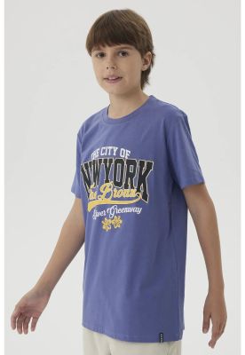 Imagen 2 del producto Polera Niño Básica Estampada Violeta