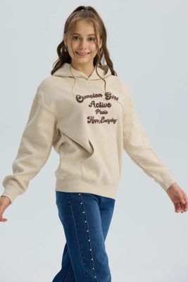 Imagen 2 del producto Polerón Niña Print Beige