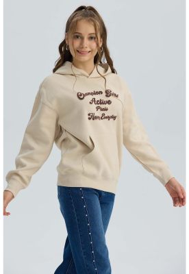 Imagen 2 del producto Polerón Niña Print Beige