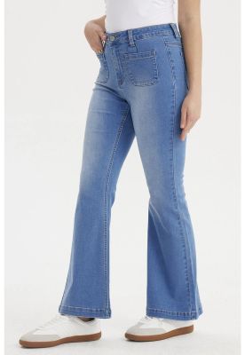 Imagen 2 del producto Jeans Mujer Flare Bolsiillos Azul