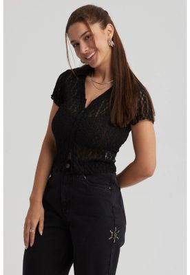 Imagen 2 del producto Polera Mujer Cierre Delantero Negro - ll