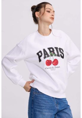 Imagen 2 del producto Polerón Mujer Print Blanco