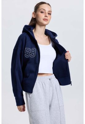 Imagen 2 del producto Polerón Mujer Full Zipper Azul