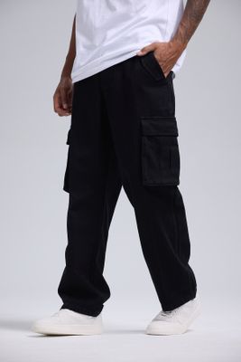 Imagen 2 del producto Jeans Hombre Cargo Bolsillos Negro