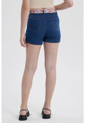 Imagen 2 del producto Short Mujer Mom Pañuelo Azul