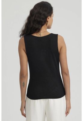 Imagen 2 del producto Polera Mujer Cuello Drapeado Negro