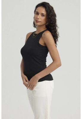 Imagen 2 del producto Polera Mujer Rib Grueso Negro