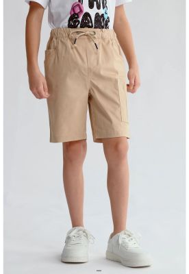 Bermuda Niño Bolsillo Camel