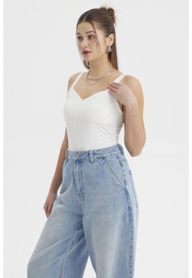 Imagen 2 del producto Polera Mujer Escote Cuadrado Blanco- ll