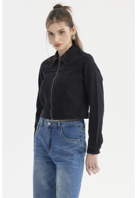 Imagen 2 del producto Chaqueta Mujer Trucker Negro