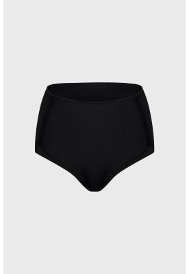 Calzón Mujer Tiro Alto Control Abdomen Negro