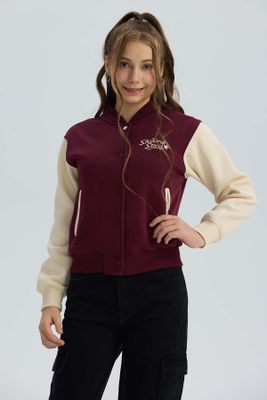 Imagen 2 del producto Chaqueta Niña Bomber Burdeo