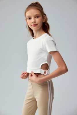 Imagen 2 del producto Polera Niña Argolla Costado Crudo