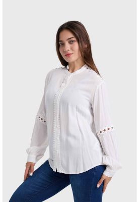 Imagen 2 del producto Blusa Mujer Macramé Crudo