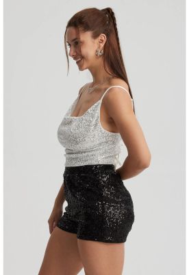 Imagen 2 del producto Polera Mujer Escote Drapeado Silver