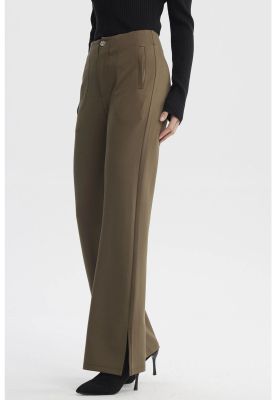 Imagen 2 del producto Pantalón Mujer Punto Roma Verde Musgo