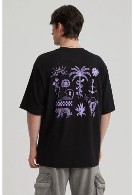 Imagen 2 del producto Polera Hombre Doble Print Negro - XII