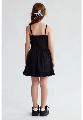 Imagen 2 del producto Vestido Niña Cintura Corte Negro