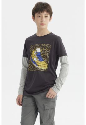 Imagen 2 del producto Polera Niño Básica Print Marengo