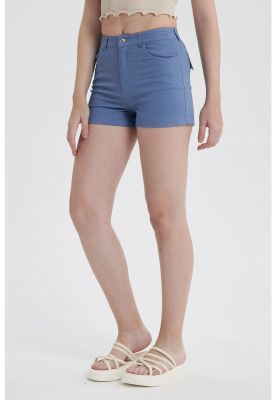 Imagen 2 del producto Short Mujer Gabardina Color Celeste Oscuro