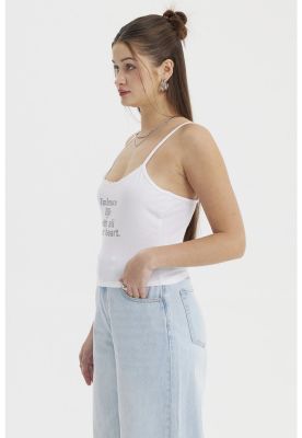 Imagen 2 del producto Peto Mujer Pabilo Aplicación  Blanco