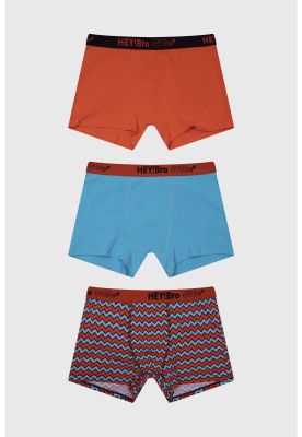 Bóxer Niño Tripack Teens Naranjo
