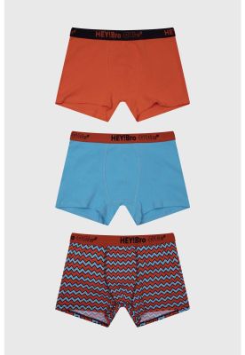 Bóxer Niño Tripack Teens Naranjo