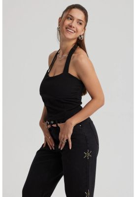 Imagen 2 del producto Polera Mujer Pliegues Negro