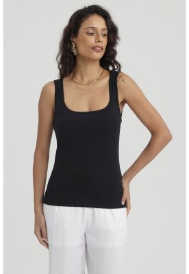 Imagen 2 del producto Polera Mujer Bipack Lisa Blanco / Negro