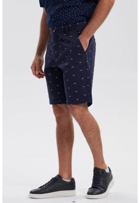 Imagen 2 del producto Bermuda Hombre Chino Print Azul Marino