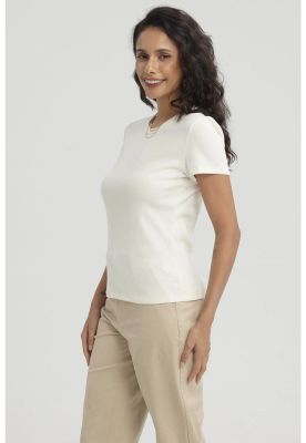 Imagen 2 del producto Polera Mujer Básico Lisa Crema