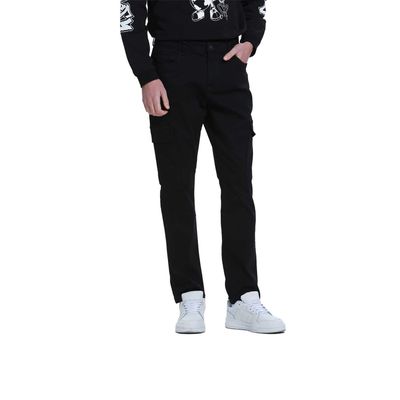 Jeans Hombre Slim Cargo Color Negro