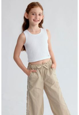 Imagen 2 del producto Polera Niña Textura Tipo Peto Blanco