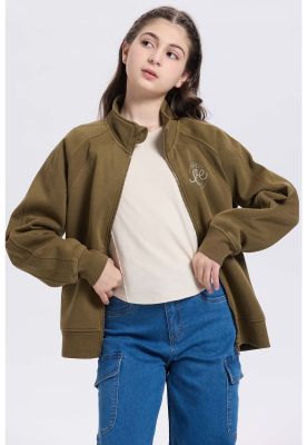 Imagen 2 del producto Polerón Niña Medio Cierre Verde