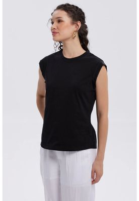 Imagen 2 del producto Polera Mujer Satín Negro