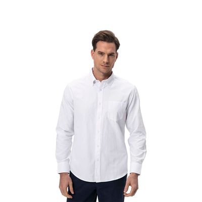 Camisa Hombre Oxford Blanco Fashion's Park
