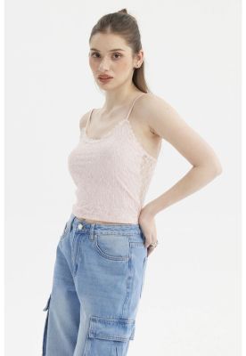 Imagen 2 del producto Peto Mujer Encaje Rosado Claro