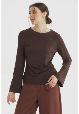Imagen 2 del producto Polera Mujer Ajustado Chocolate - ll