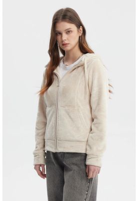 Imagen 2 del producto Polar Mujer Abierto Plush Beige Claro