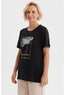 Imagen 2 del producto Polera Mujer Print Posicional Negro- ll