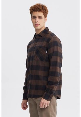 Imagen 2 del producto Camisa Hombre Slim Café